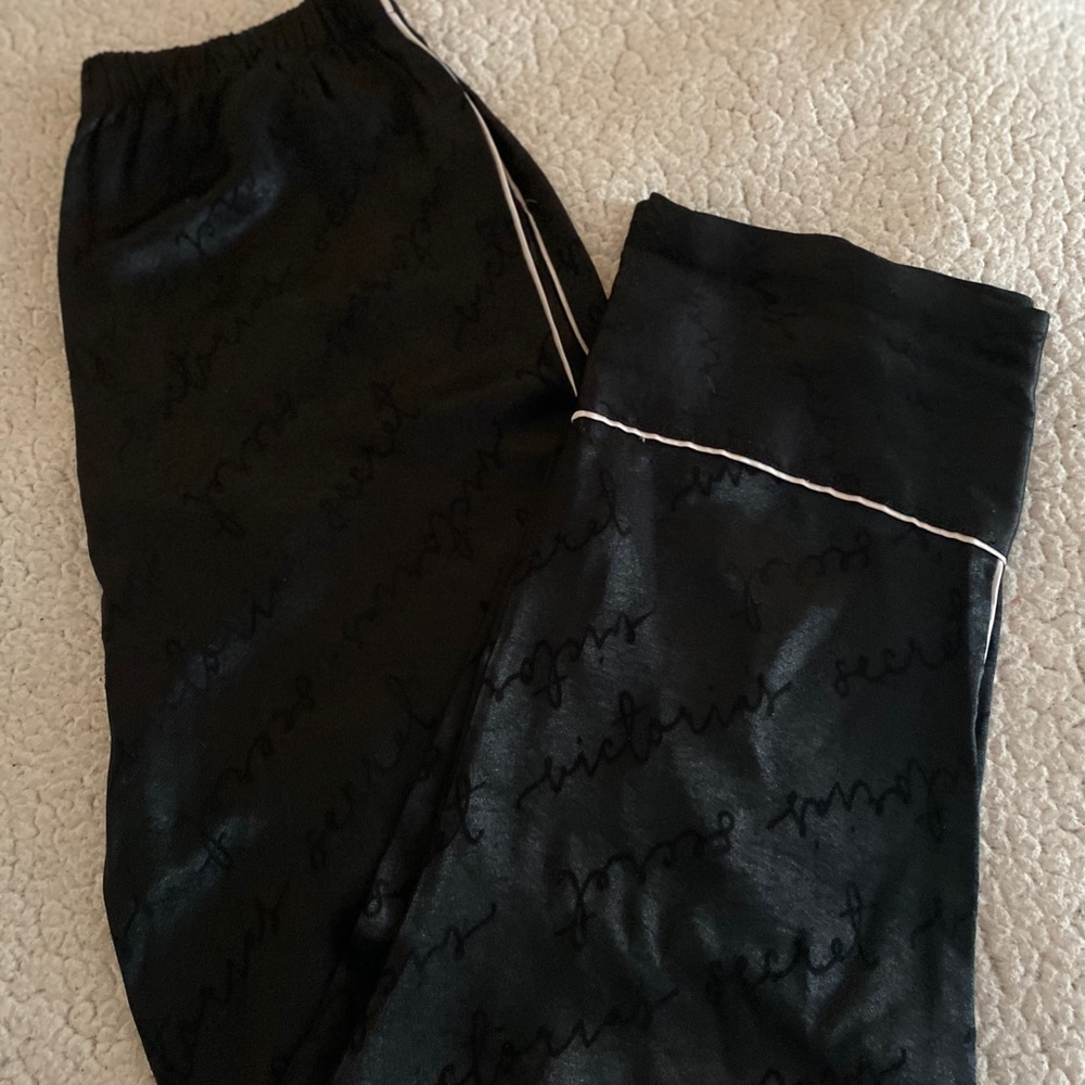 Victoria’s Secret Satin Pajama Bottoms Wide Leg